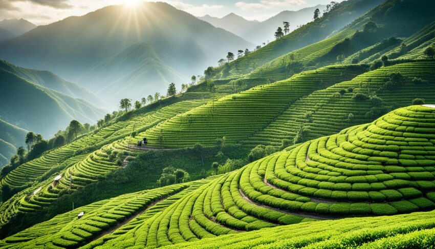 Terrace Farming in Hilly Tea Regions