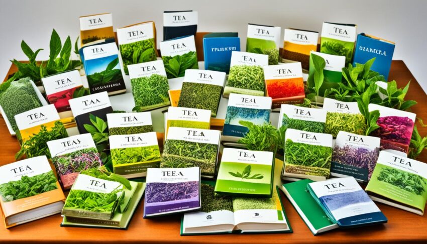 collection of tea books